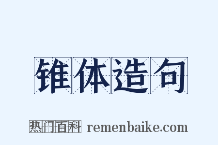 锥体造句是什么意思的图片